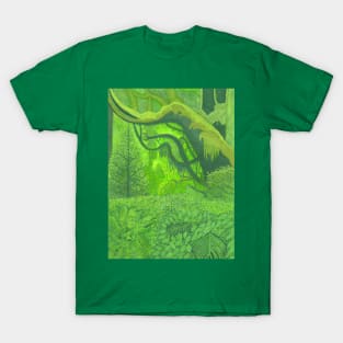 Forest Jungle Green Summer T-Shirt